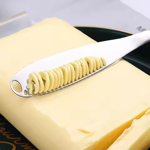 Butter Knife Holes Cheese Dessert Knife Stainless Steel Jam Knife Cutlery Toast Wipe Cream Bread Che