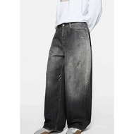 Acne studio Splash Ink Leather Pocket 1981 Loose Jeans