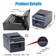 Xprinter XP-N160II Receipt Printer Cashier Machine POS System Mesin Resit Thermal 80mm USB Bluetooth