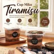 [MIKA TIRAMISU CUP] Tiramisu Pudding Mica Cup, Tiramisu Fruit Salad Dessert Mica Cup, Tiramisu Puddi