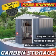 Outdoor garden Storage metal shed large backyard storage setor laman Besar outdoor Garden Shed Cabin