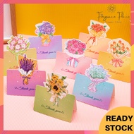 ✨New Arrival✨3D Flower Style Wishes Card Gift Present Flower Cake Party Event Wishes Greeting Card 3