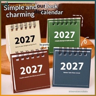 tweettwehhno 2027 Monthly Desk Calendar Vintage Minimalist Layout with Memo Notes for Home Office Go