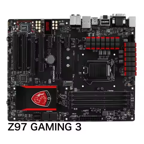 For MSI Z97 GAMING 3 Desktop Motherboard M.2 VGA DVI HDMI LGA 1150 DDR3 ATX Mainboard 100% Tested OK