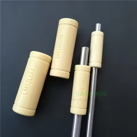 SEEJIE 1pcs LM6LUU LM8LUU Solid Polymer LM10LUU LM12LUU Linear Bearing Bushing for Prusa DIY CNC Mot