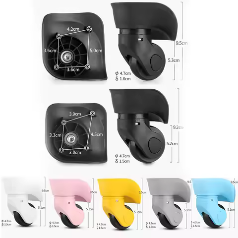 W041 travel luggage swivel castors universal wheel roller trolley case silent suitcase baggage box r