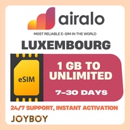 🇸🇬[SG SELLER]🇸🇬 Airalo eSIM – Luxembourg | Instant Global/Regional Data | 100% Digital SIM |