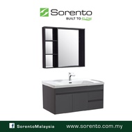 SORENTO SRTBF11901 Stainless Steel Bathroom 5 in 1 Basin Cabinet Set Ceramic Basin + Basin Tap / Water Tap/Basin Faucet