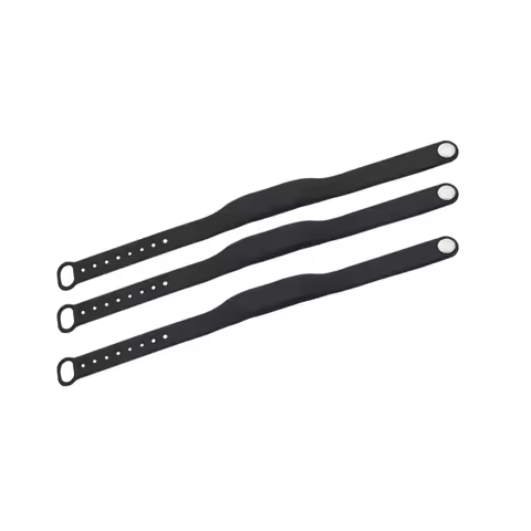 （3PCS/LOT New Dellon RFID 13.56mhz Adjustable Silicone Waterproof NFC Wristband Bracelet NFC 213 (Co