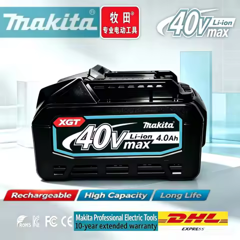 2026 Makita Max XGT 4.0Ah Lithium-ion Battery, Replacement for BL4025 BL4040 BL4050, Long Lasting Co