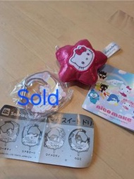 (包平郵) Nico Make x Sanrio characters 星星公仔 景品 登山扣 扭蛋 (Hello Kitty 款)
