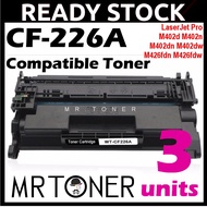 3x Compatible Toner HP CF226A CF 226A 26A HP26A CF226X 226X LaserJet Pro M402n M402dn M402dw MFP M42