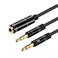 3.5mm double splitter Audio headphone Y splitter cable stereo Aux cable adapter cable audio device p