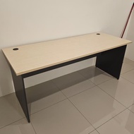 JH 6FT Office Table Office Table Writing Table Computer Desk Maple Madison Color with 25mm Top Surfa