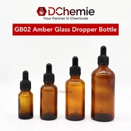 Amber Glass Dropper Bottle - GB02