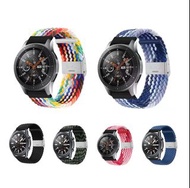 包郵 Samsung Galaxy Watch 5尼龍材質銀鋼連接錶帶💕nylon watch band 💕Samsung Galaxy watch5 / 5pro /watch 4/ watch 4 Classic /watch 3/ Watch Active2