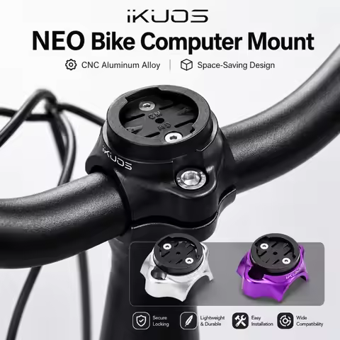CNC Aluminum Stem Top Cap Mount Double Bolt Bicycle Computer Holder for Garmin Bryton Wahoo Folding 