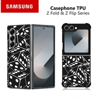HP Casing Samsung Z Fold and Z Flip 7 6 5 4 3 DICE ART RK506 Hybrid Case Rubber Aluminum Plate