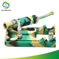 [COD] Factory direct sales of new camouflage silicone electronic titanium nail pipe environmental protection smoke bottle Silicone