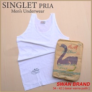 Swan Brand Singlet | Swan Shogunavo Swan Brand White Men's Singlet Undershirt | Swan SINGLET / 1 PCS