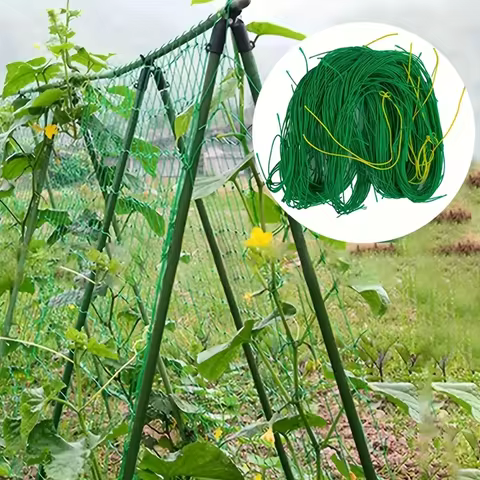 Heavy-Duty Garden Trellis Netting for Climbing Plants - Ideal for Cucumbers, Vines & Tomatoes, UV-St