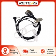 Retevis 2.5mm PTT Acoustic Tube Earpiece for RT45 Motorola TLKR T82 T62 T80 Extreme