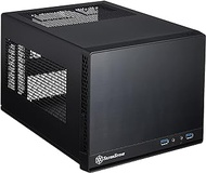 SilverStone SST-SG13B-Q SUGO Series Mini-ITX Compatible Cube PC Case, Black