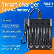 AA / AAA Battery USB Charger 4 Slots For NI-MH /NI-CD AA AAA 1.2V Rechargeable Battery Indicator Bat