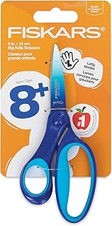 Fiskars Big Kids For Ages 8+ Ombre 6" Left-handed Scissors, Blue-Turquoise