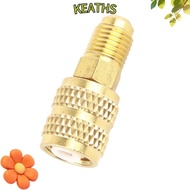 KEATHS R410A HVAC Adapter, Accessories for R410A in Mini Split Systems SAE Coupler for 1/4 To 5/16 C