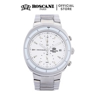 Roscani Oscar 971 (Chronograph + WR 5ATM) Men Bracelet Watch | All Stainless Steel | 5ATM | Mineral 