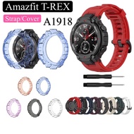 Amazfit Trex Pro T-Rex A1919 Smart watch strap silicone soft watch band straps Trex case tpu clear casing cover