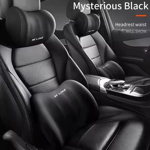 Car Accessories Headrest U-shaped Neck Pillow Lumbar Support For Hyundai N Line I30 I20 IX35 I40 Tuc