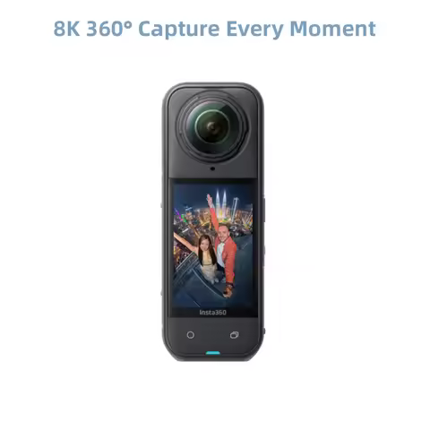 Insta360 X5 - Waterproof 8K 360° Action Camera, Invisible Selfie Stick Effect,Triple AI Chip Design,
