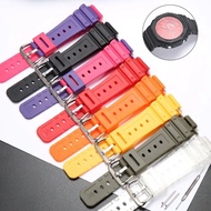 สาย Tali Jam Tangan Karet 16เรซิ่นมม. เหมาะสำหรับ Casio G-SHOCK GA2100 GA-2110นาฬิกาข้อมือ GA2110 GA-2100สำหรับผู้ชายและผู้หญิงอุปกรณ์สายรัดนาฬิกา