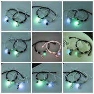 Singul Fashion Luminous Couple Bracelet Gelang set Lovely Bestie Bracelet for 2 Friendship Bracelet 