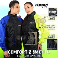 FOXDRY LITE RAINCOAT SET (Baju Hujan FOXDRY Set Baju & Seluar Original )-Raincoat Waterproof Motorcy