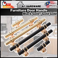 Europe Style Furniture Door Handle Black/Gold