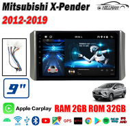 HO จอติดรถยนต์ Mitsubishi X-Pender 2012-2019 จอแอนดอย 9 นิ้ว แบ่งจอได้  เครื่องเสียงติดรถยนต์ ดู Netflix Youtube เครื่องเสียงรถยนต์ 2DIN IPS FULLHD YOUTUBE WIFI GPS MP4 MP3 จอติดรถยน แอนดรอย APPLE CARPLAY จอ android ติดรถยนต์