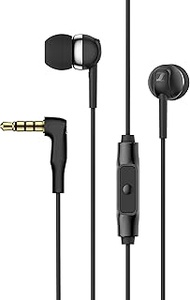 Sennheiser CX 80S In-ear Headphones with In-line One-Button Smart Remote With Three ear tip sizes (S