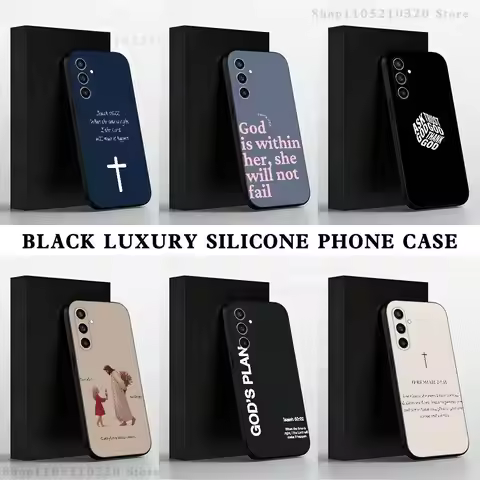 Jesus Bible Verse Gods Plan Phone Case For Samsung S 25,24,23,22,30,21,10,9,Ultra,Plus,Lite,FE,4,5 G