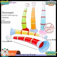 Independence Discount Horn Trumpet New Year Trumpet/ Cheap Plastic Inflatable Trumpet/ Curved Horn T