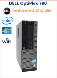 DELL OptiPlex 790 -Intel Core i3-2100 3.1GHz- DDR3  2GB -HDD 320GB -Wi-Fi