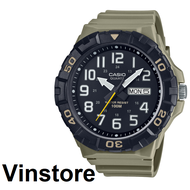 [Vinstore] Casio MRW-210H Large Case Khaki Resin Analog Quartz Men Watch MRW-210H-5AVDF MRW-210H-5A 