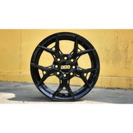 New Car Sport Rim BBS Wheels 14x5.5J 8x100/110 ET38 Metallic Black - READY STOCK