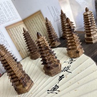 Natural lightning strikes Jujube Wood Wenchang Tower Ninth F%天然雷击枣木文昌塔九层十三层办公室书房摆件正宗9042