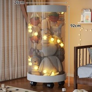 全城熱賣 - 毛絨玩偶收納桶可移動棉花娃娃收納兒童玩具公仔高級超大透明