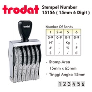 15mm 6 Digit Number Stamp/15156