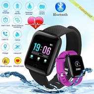New ID116Plus Smart Men's And Women's Watch Heart Rate Sleep Monitoring Pedometer IP67 Waterproof Watch For Android IOS