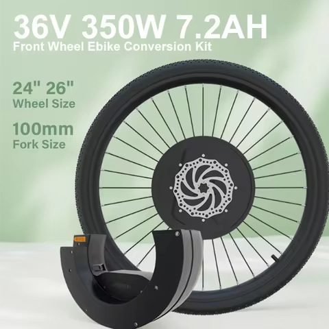 36V 350W Electric Bike Conversion Kit with Battery 24inch-700c E Bike Front Wheel Max Speed 35KM/H E